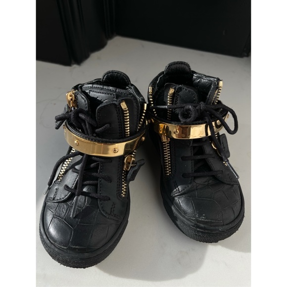 ♠️KIDS Giuseppe Junior Kriss Jr python-effect sneakers♠️ - Picture 1 of 10